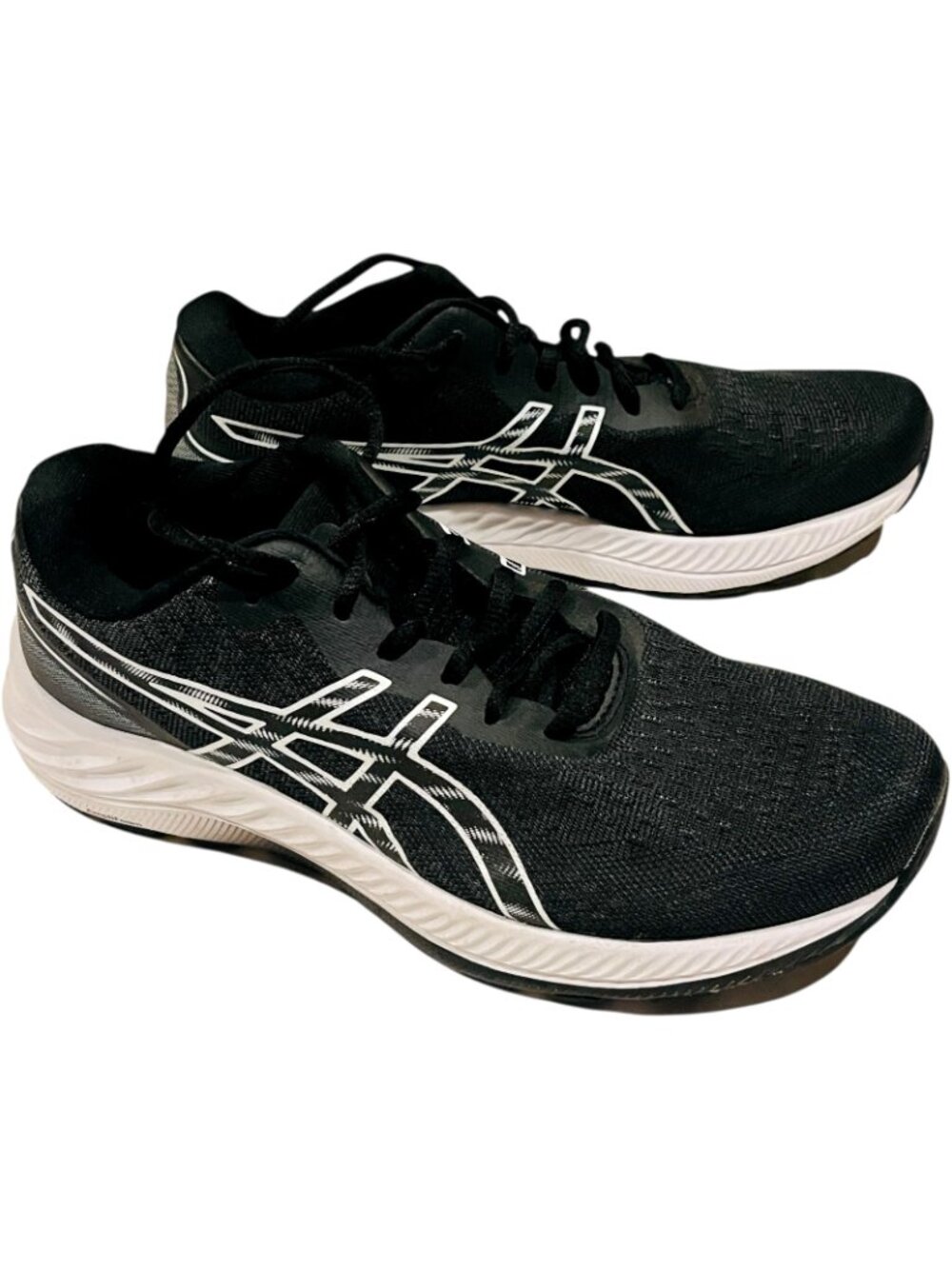 Asics Gel-Excite 9 Shoes - Black & White - Men's Size 7.5 - Picture 6 of 9